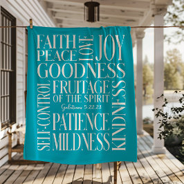 Cobertor Sherpa Fruitage of the Spirit Galatians 5 Sherpa Blanket