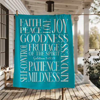 Cobertor Sherpa Fruitage of the Spirit Galatians 5 Sherpa Blanket