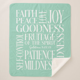 Cobertor Sherpa Fruitage of the Spirit Galatoins 5 Sherpa Blanket