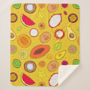 Cobertor Sherpa Fruta tropical