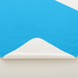 Cobertor Sherpa Fundo azul brilhante sólido