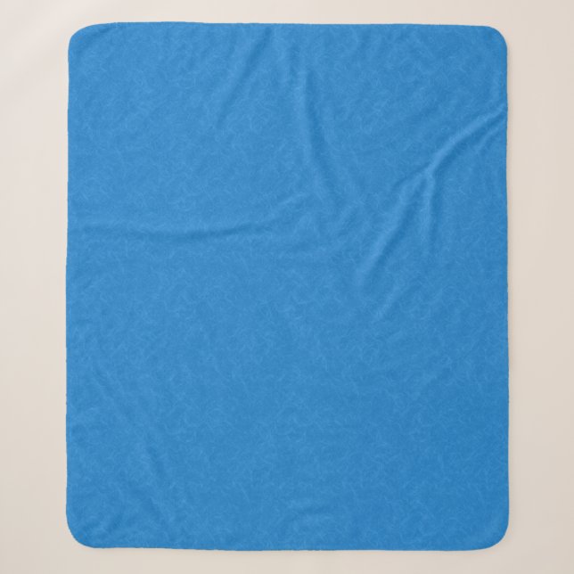 Cobertor Sherpa fundo azul calmo e sereno com padrão giratório (Frente)