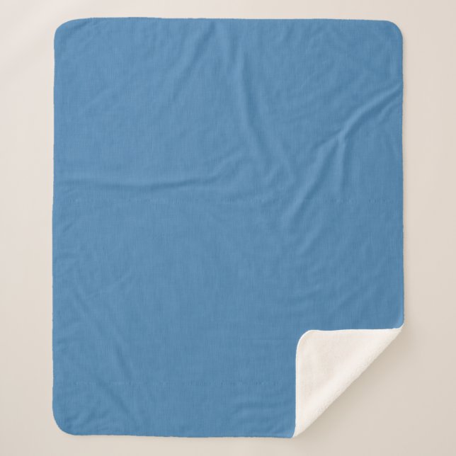 Cobertor Sherpa Fundo azul simples e calmo com textura (Frente)