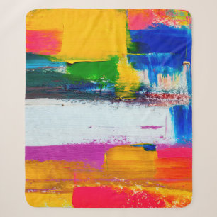 Cobertor Sherpa fundo de abstrato. Arte moderna. Multicolor