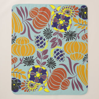 Cobertor Sherpa fundo de design floral