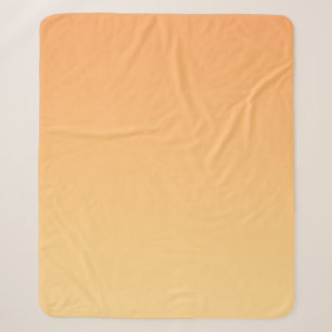 Cobertor Sherpa Fundo de gradiente laranja e amarelo