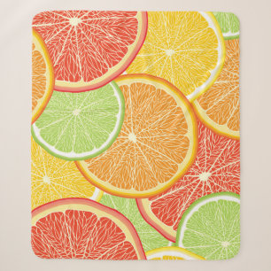 Cobertor Sherpa Fundo de toranja e abstrato laranja.