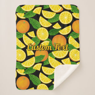 Cobertor Sherpa Fundo Laranja