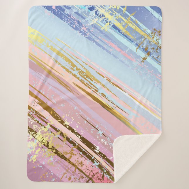 Cobertor Sherpa Fundo Rosa Texturizado (Frente)