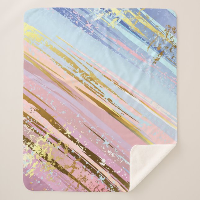 Cobertor Sherpa Fundo Rosa Texturizado (Frente)