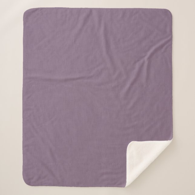 Cobertor Sherpa Fundo roxo texturizado calmo e simples (Frente)
