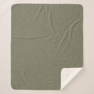 Cobertor Sherpa Fundo texturizado verde-oliva calmo e simples