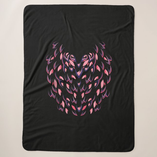 Cobertor Sherpa Funny Flamingo Halloween Simples Pássaro Rosa Corp (Frente)