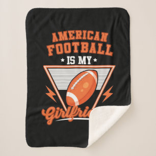 Cobertor Sherpa Futebol Americano é meu Namorada