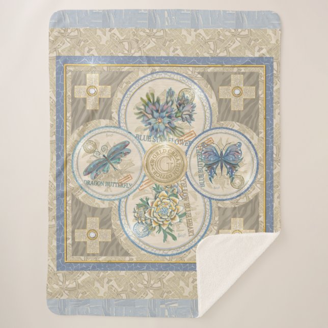 Cobertor Sherpa Gabinetes de Criação Fleece Blanket (Frente)