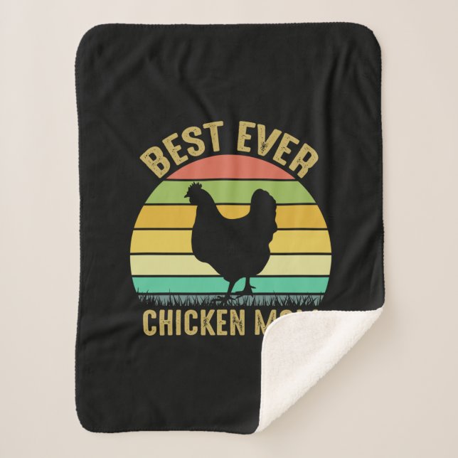 Cobertor Sherpa Galinha Lover | Melhor Mãe De Frango (Frente)