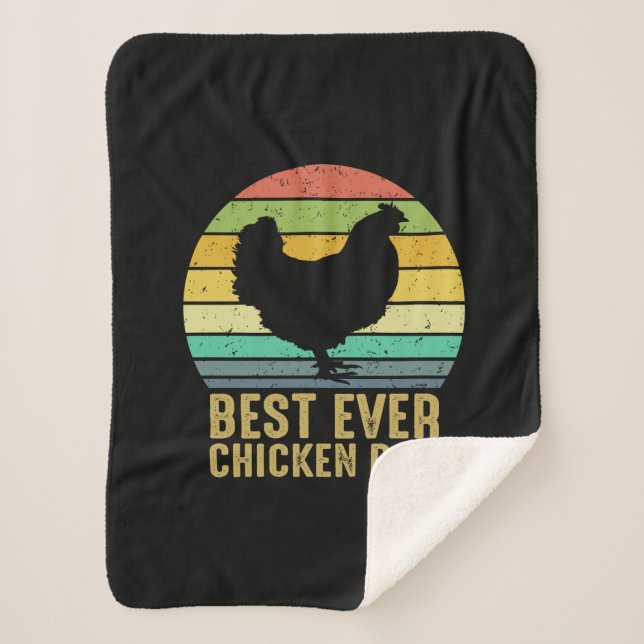 Cobertor Sherpa Galinha Lover | Melhor Pai de frango (Frente)