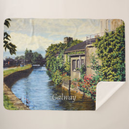 Cobertor Sherpa Galway City Irlanda Canal View