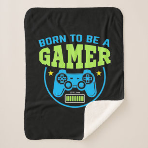 Cobertor Sherpa Gamer Gift   Nascer De Jogador
