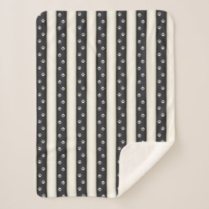 Cobertor Sherpa Gata Imprime Pet Branca Preta e Antica