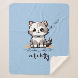 Cobertor Sherpa Gatinho Cutie