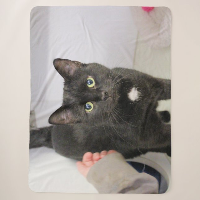 Cobertor Sherpa Gato (Frente)