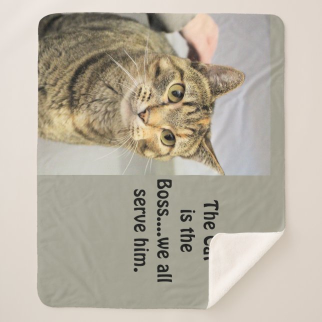 Cobertor Sherpa Gato (Frente)