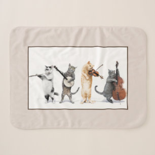 Cobertor Sherpa Gato de orquestra Sherpa Blanket