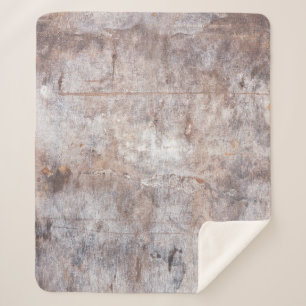 Cobertor Sherpa Gavetas genuínas na superfície de madeira