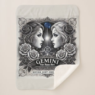 Cobertor Sherpa Gemini "Nunca Só Uma Coisa" Sherpa Blanket
