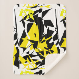 Cobertor Sherpa Geometria De abstrato Arte Um Tipo Joga Cobertura