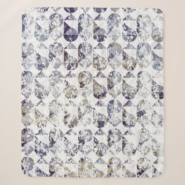 Cobertor Sherpa Geometry texture repeat classic patternabstract,ar (Frente)
