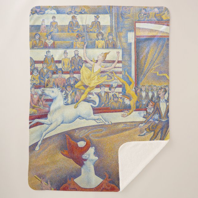 Cobertor Sherpa Georges Seurat - O Circo (Frente)