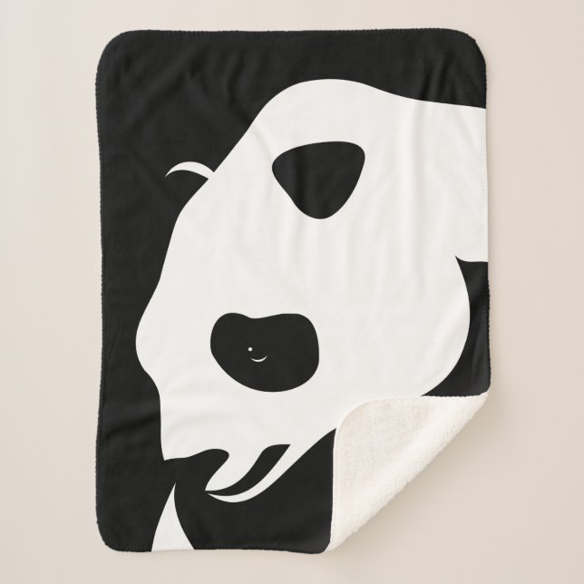 Cobertor Sherpa Giant Panda Bear Sherpa Blanket (Frente)