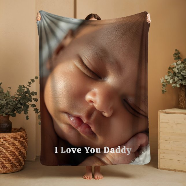 Cobertor Sherpa Gift for New Daddy Sherpa Blankets Baby Photograph (Criador carregado)