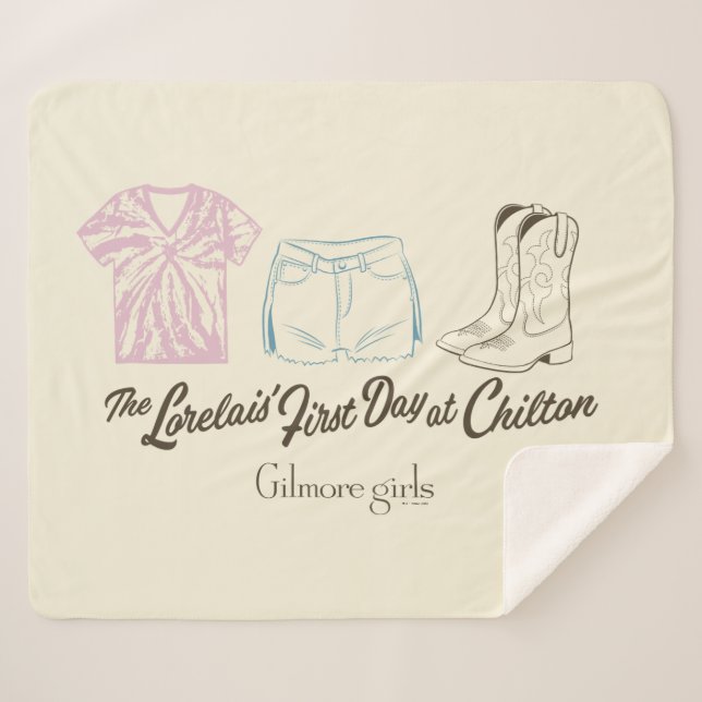 Cobertor Sherpa Gilmore Girls Lorelai Chilton Outfit Design (Frente (Horizontal))