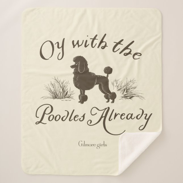 Cobertor Sherpa Gilmore Girls | Oy Com os PoodlesDesign (Frente)