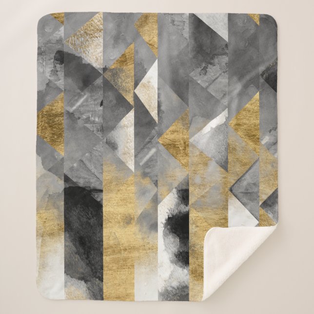 Cobertor Sherpa Gilt Reflexões I (Frente)