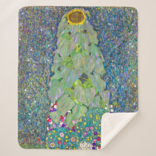 Cobertor Sherpa Girassol Gustav Klimt
