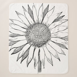 Cobertor Sherpa Girassol Ilustrado