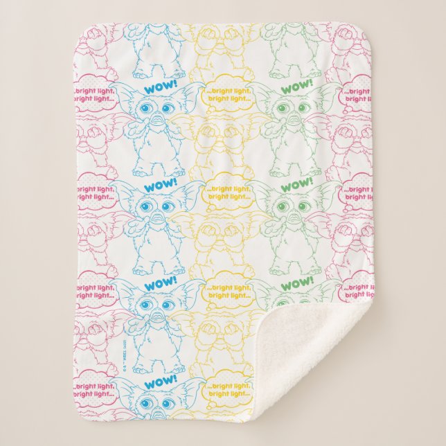 Cobertor Sherpa Gizmo | Bright Light! Bright Light! (Frente)