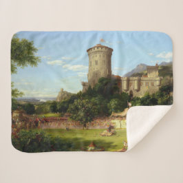 Cobertor Sherpa Glorioso Passado (Castelo Medieval e Cavaleiros Jo