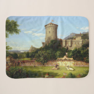 Cobertor Sherpa Glorioso Passado (Castelo Medieval e Cavaleiros Jo
