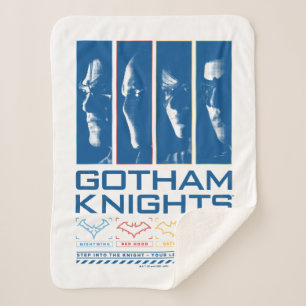 Cobertor Sherpa Gotham Knights Face Painéis