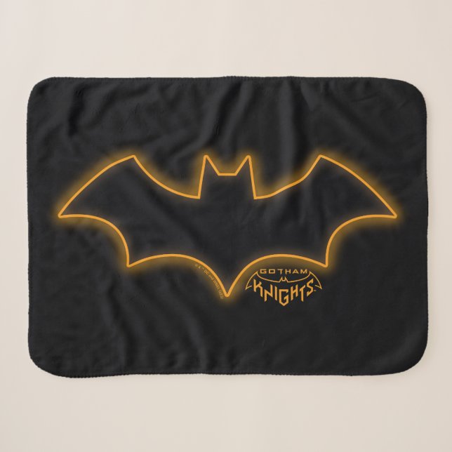 Cobertor Sherpa Gotham Knights Logotipo da Batgirl (Frente (Horizontal))