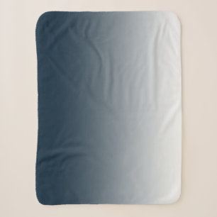 Cobertor Sherpa Gradiente azul