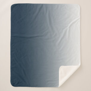 Cobertor Sherpa Gradiente azul