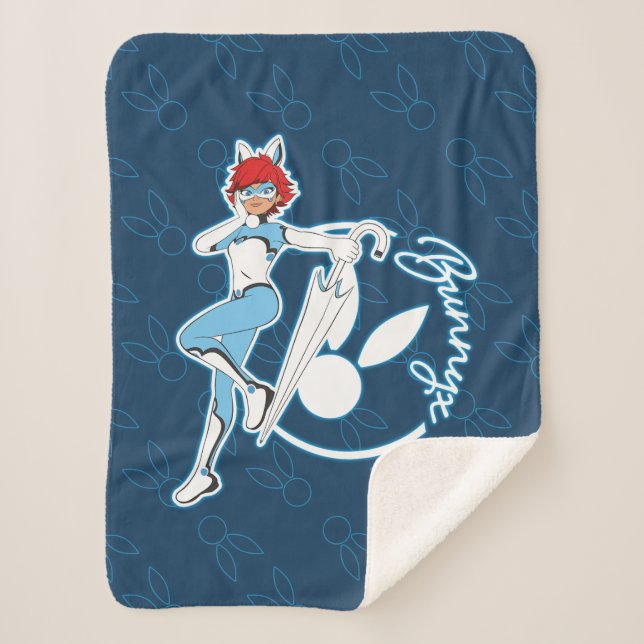 Cobertor Sherpa Gráfico Bunnyx (Frente)