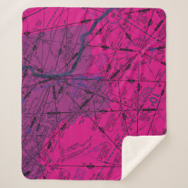 Cobertor Sherpa Gráfico de Aviação