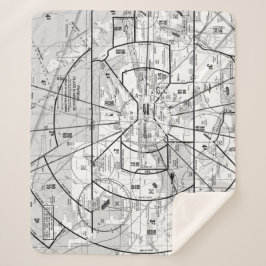 Cobertor Sherpa Gráfico de Aviação